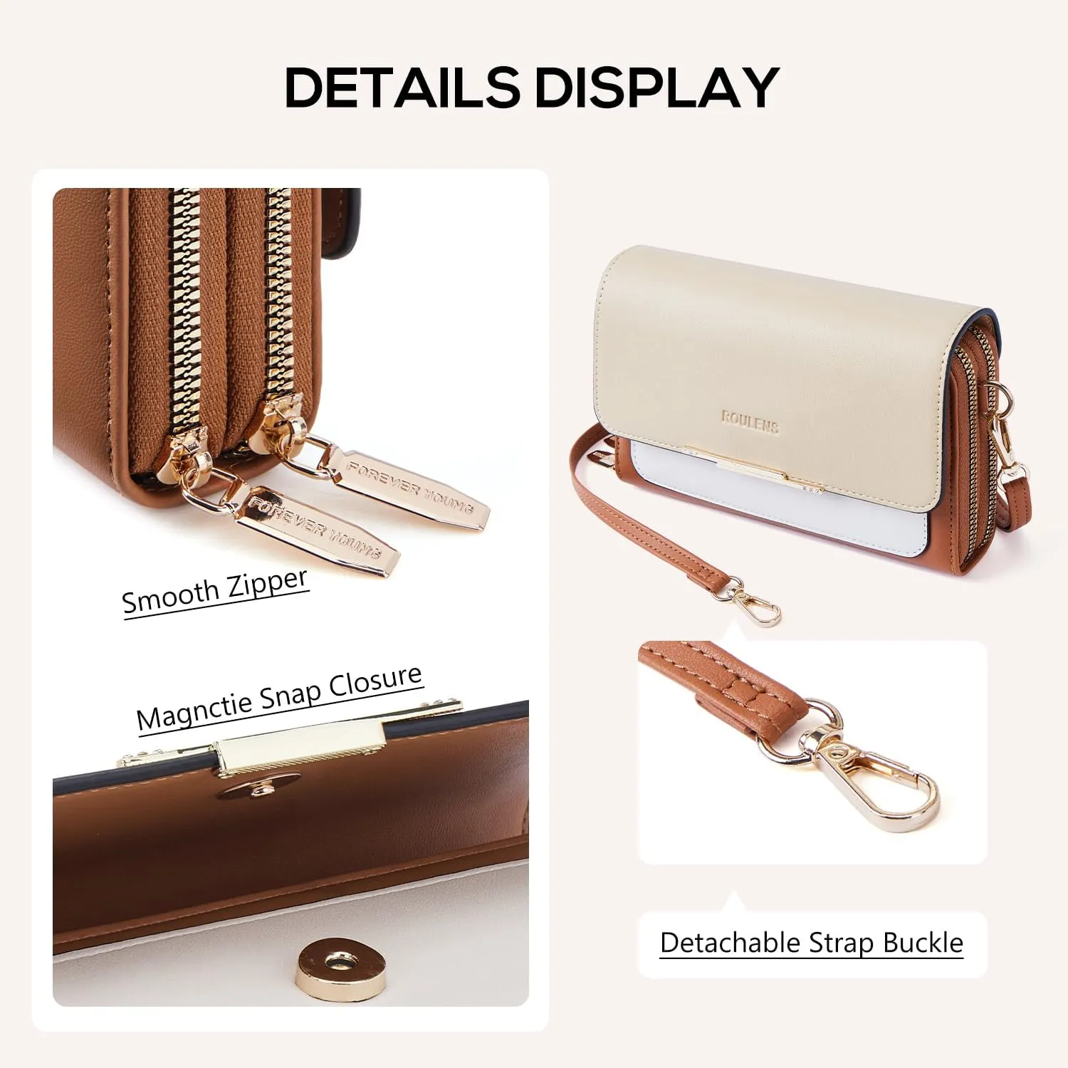 Small Crossbody Bag for Women,Cell Phone Purse Women's Shoulder Handbags Wallet Purse with Credit Card Slots