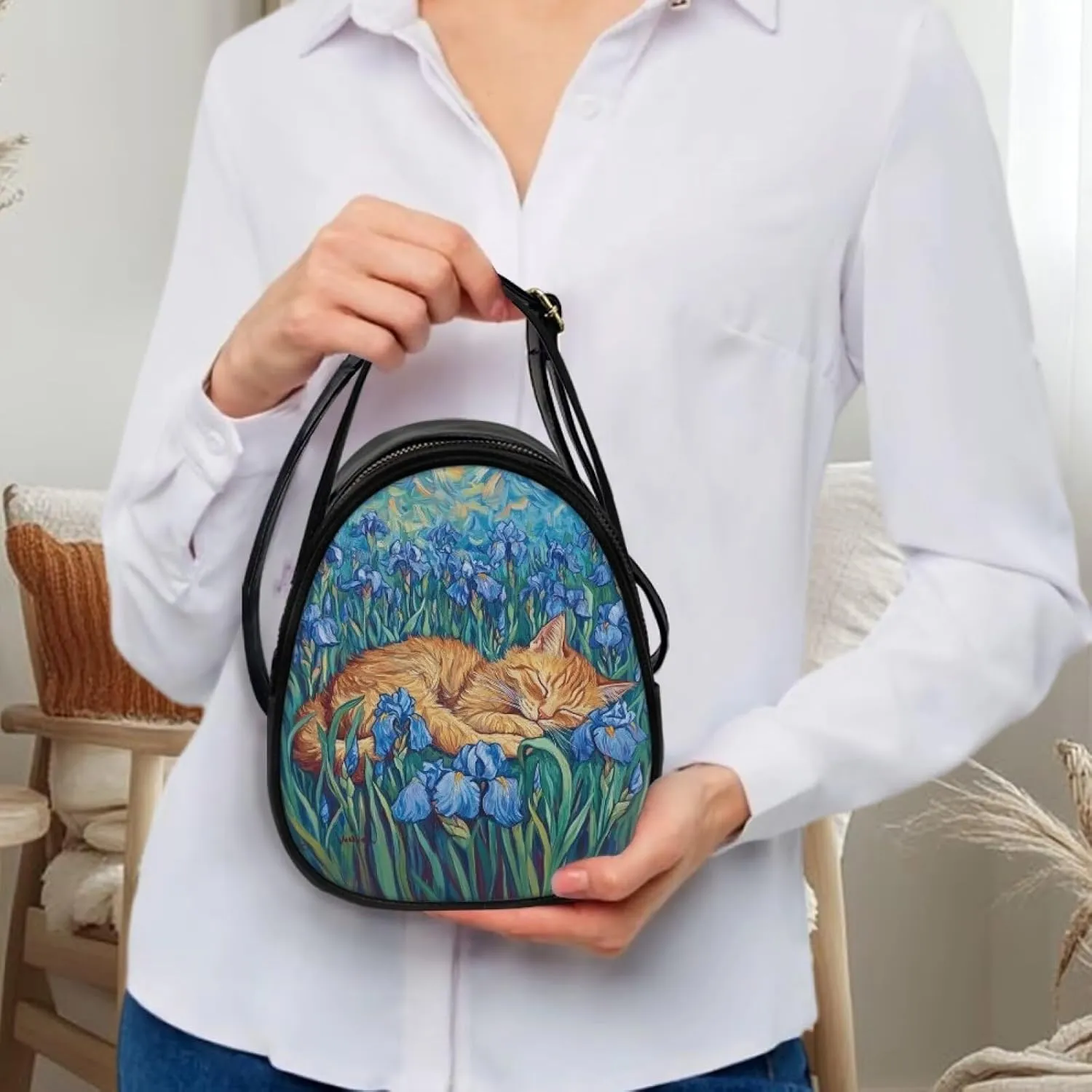 Small Crossbody Bags for Women Trendy Double Layer Leather Shoulder Bag for Women Crossbody with Zipper Closure