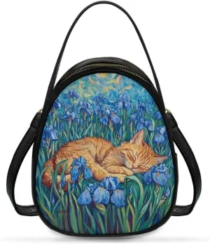 Small Crossbody Bags for Women Trendy Double Layer Leather Shoulder Bag for Women Crossbody with Zipper Closure