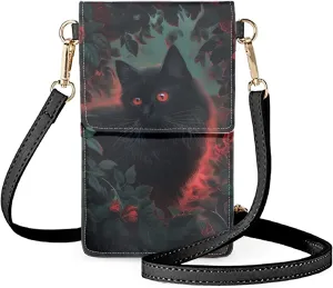 Small Leather Cell Phone Crossbody Bag for Women Cell Phone Purse Wallet Leather Shoulder Handbags