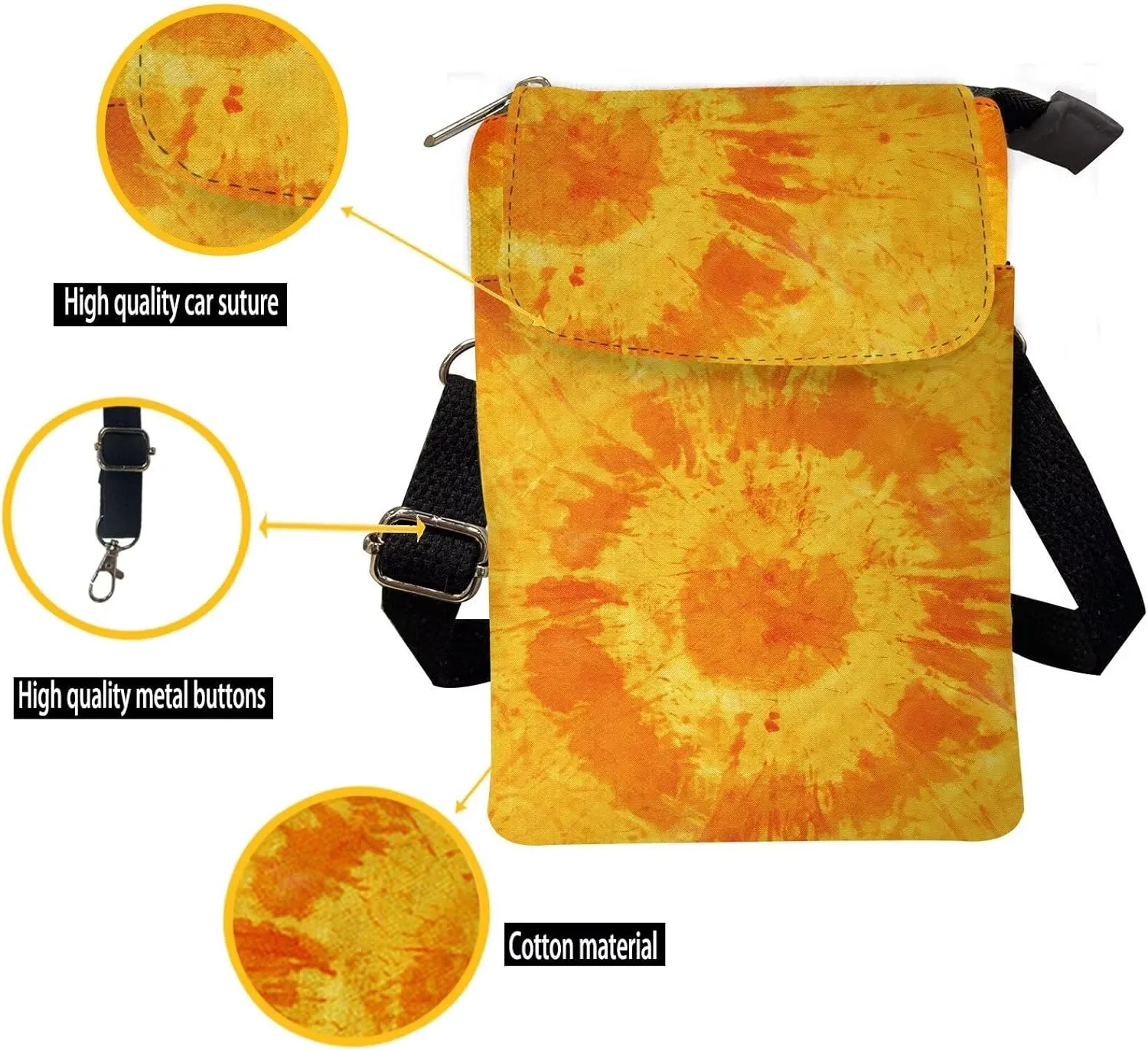 Small Sling Bag Women Crossbody Purse Mini Shoulder Handbag with Adjustable Strap Canvas Cross Body Phone Bags