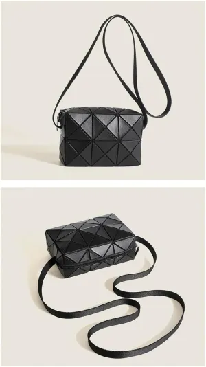 Small square bag, geometric rhombus, Cupid box bag, shoulder messenger bag，Couple shoulder bag