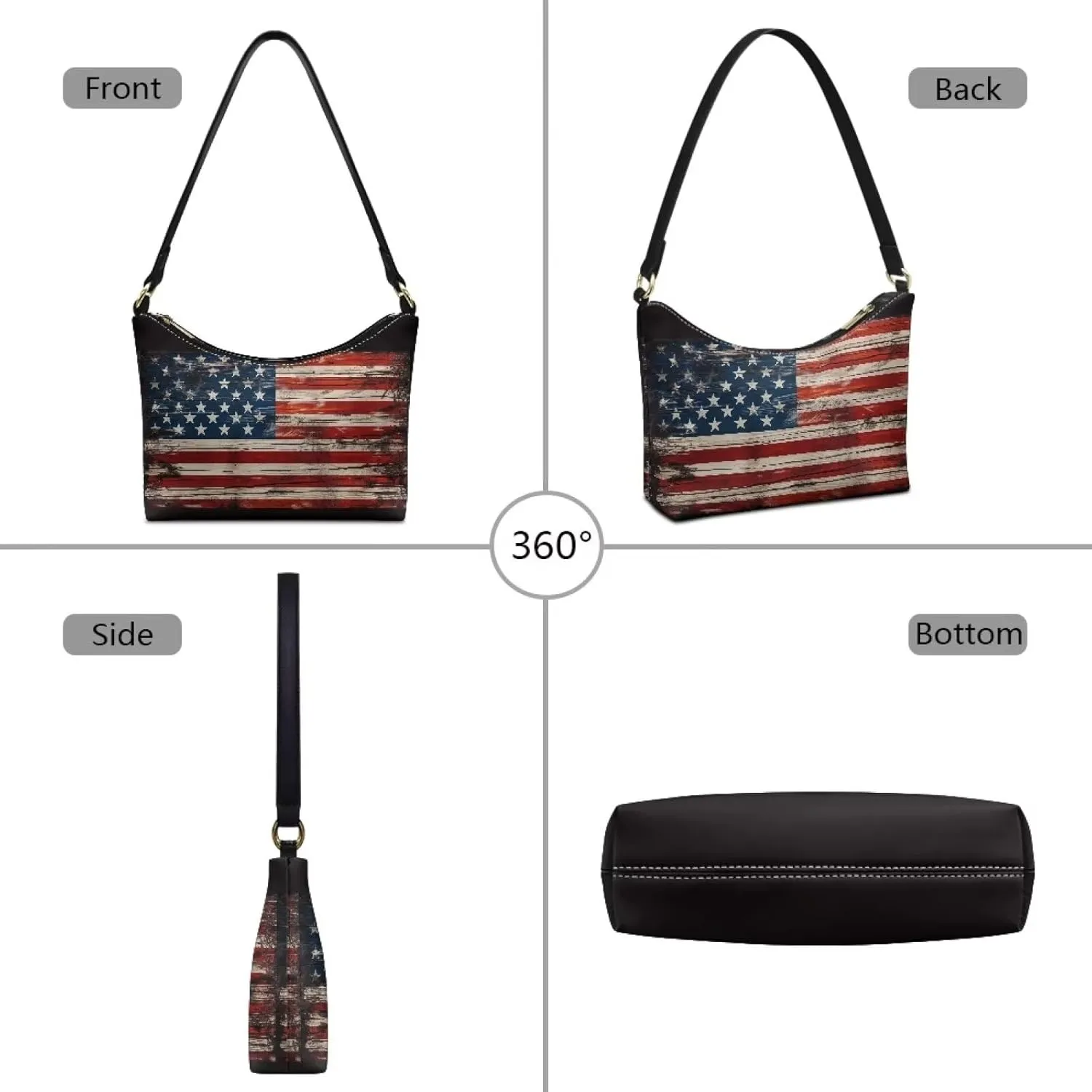 Small Underarm Crossbody bag with Zipper Closure for Women Dating Party