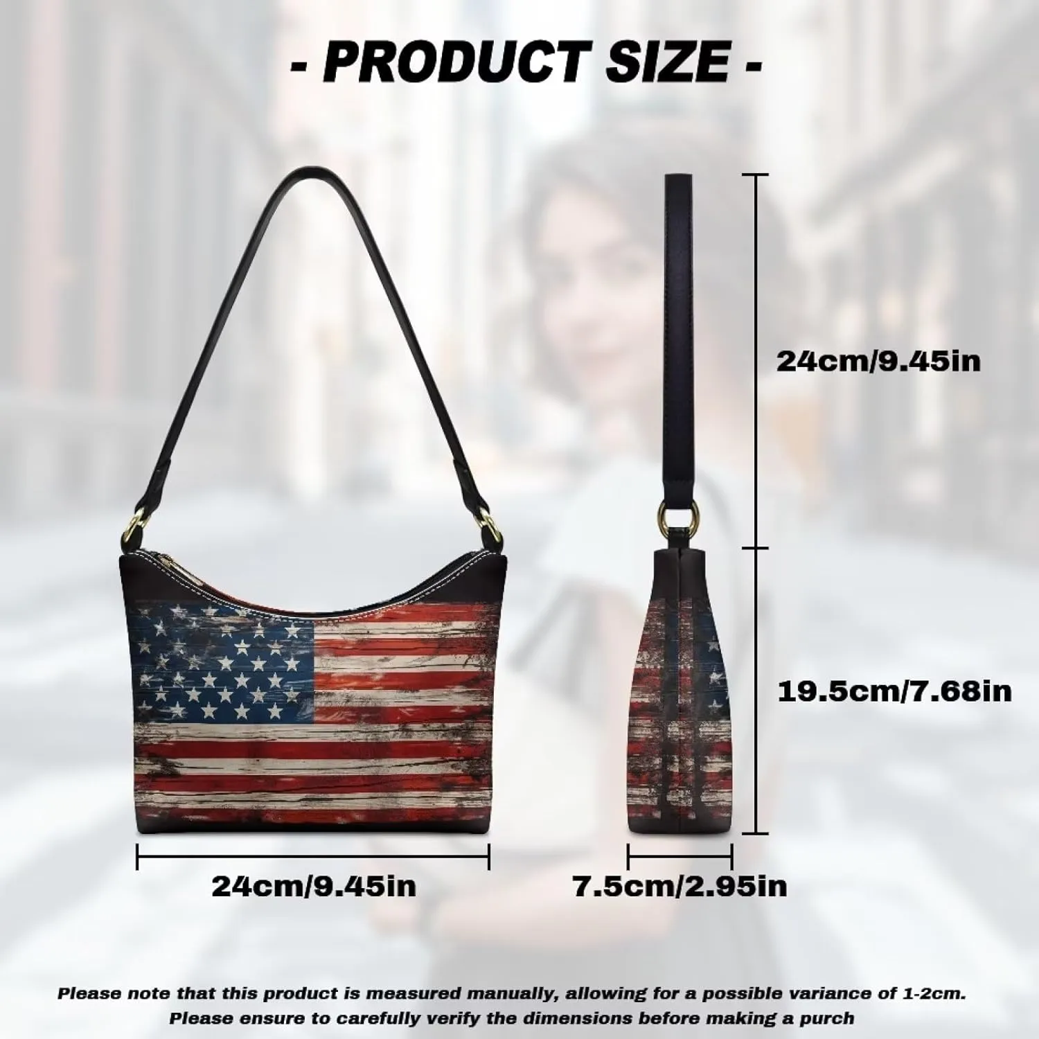 Small Underarm Crossbody bag with Zipper Closure for Women Dating Party