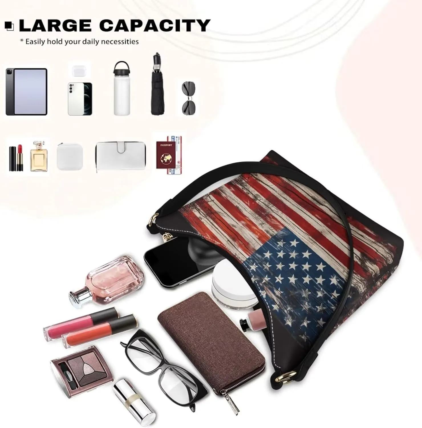 Small Underarm Crossbody bag with Zipper Closure for Women Dating Party