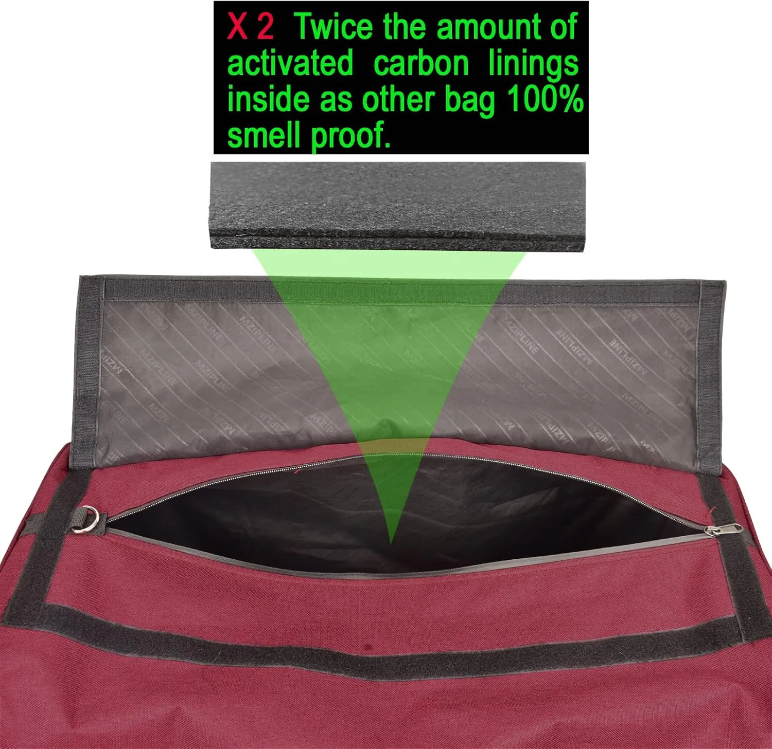 Smell Proof Duffle Bag,130L Foldable Travel Duffel Bag Large Scent Odor Proof Sport Gym Overnight Weekender Bag,Big Capacity Smell Proof Stash Travel Duffel Bag With Carbon Lining