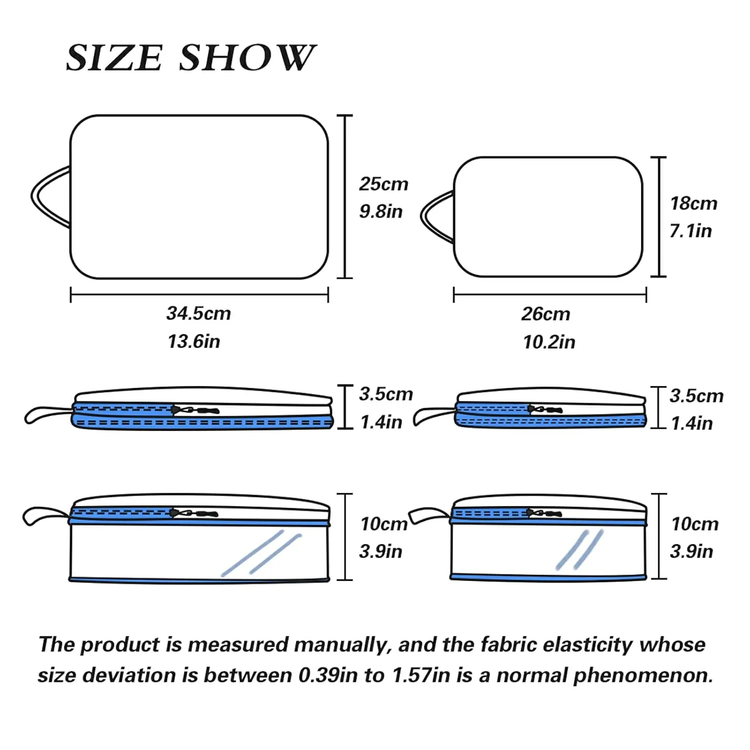 Solar System with the Sun Earth Mars Mercury Jupiter Saturn Uranus 3 Set Packing Cubes, Waterproof Check Oxford cloth Organizers, Travel Packing Toiletry Storage Bag