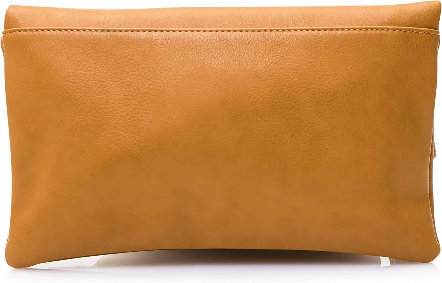 Solene Envelope Clutch Bags for Women Foldover Crossbody Tassel Wallet with Chain Strap, Elegant Evening Purse
