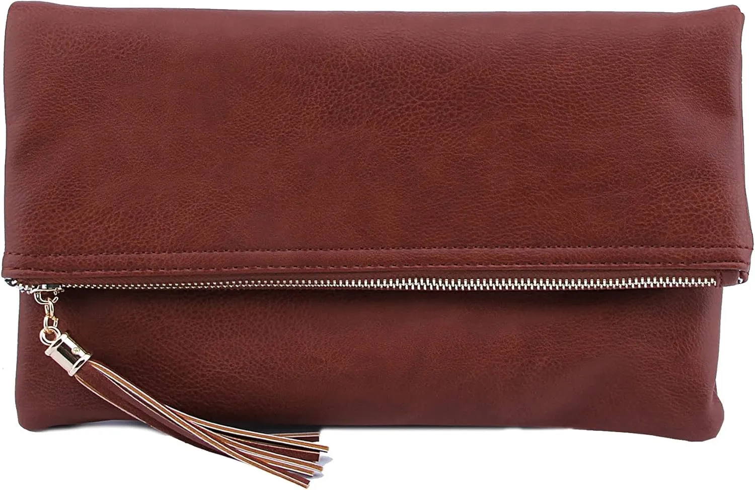 Solene Envelope Clutch Bags for Women Foldover Crossbody Tassel Wallet with Chain Strap, Elegant Evening Purse