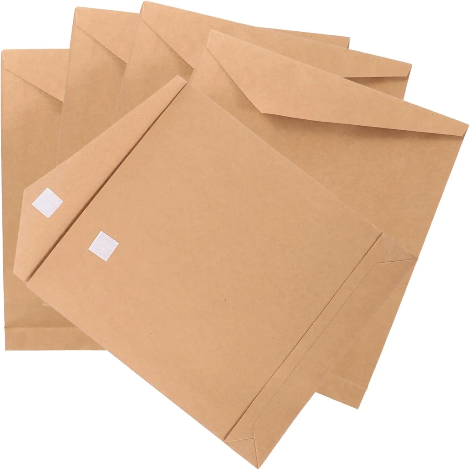 SOLUSTRE 15 Pcs Kraft Paper Bag Party Favor Bags Baggies Packaging Tote Plain Bags with Handles Duffle Cookie Bags Bag for Large Bag Tissue Paper for Bags Mailers Paper Bags Light Brown