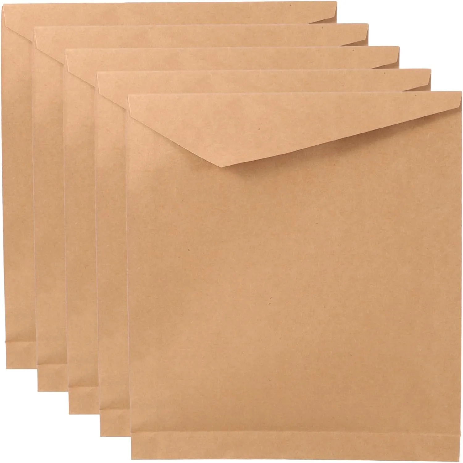 SOLUSTRE 15 Pcs Kraft Paper Bag Party Favor Bags Baggies Packaging Tote Plain Bags with Handles Duffle Cookie Bags Bag for Large Bag Tissue Paper for Bags Mailers Paper Bags Light Brown