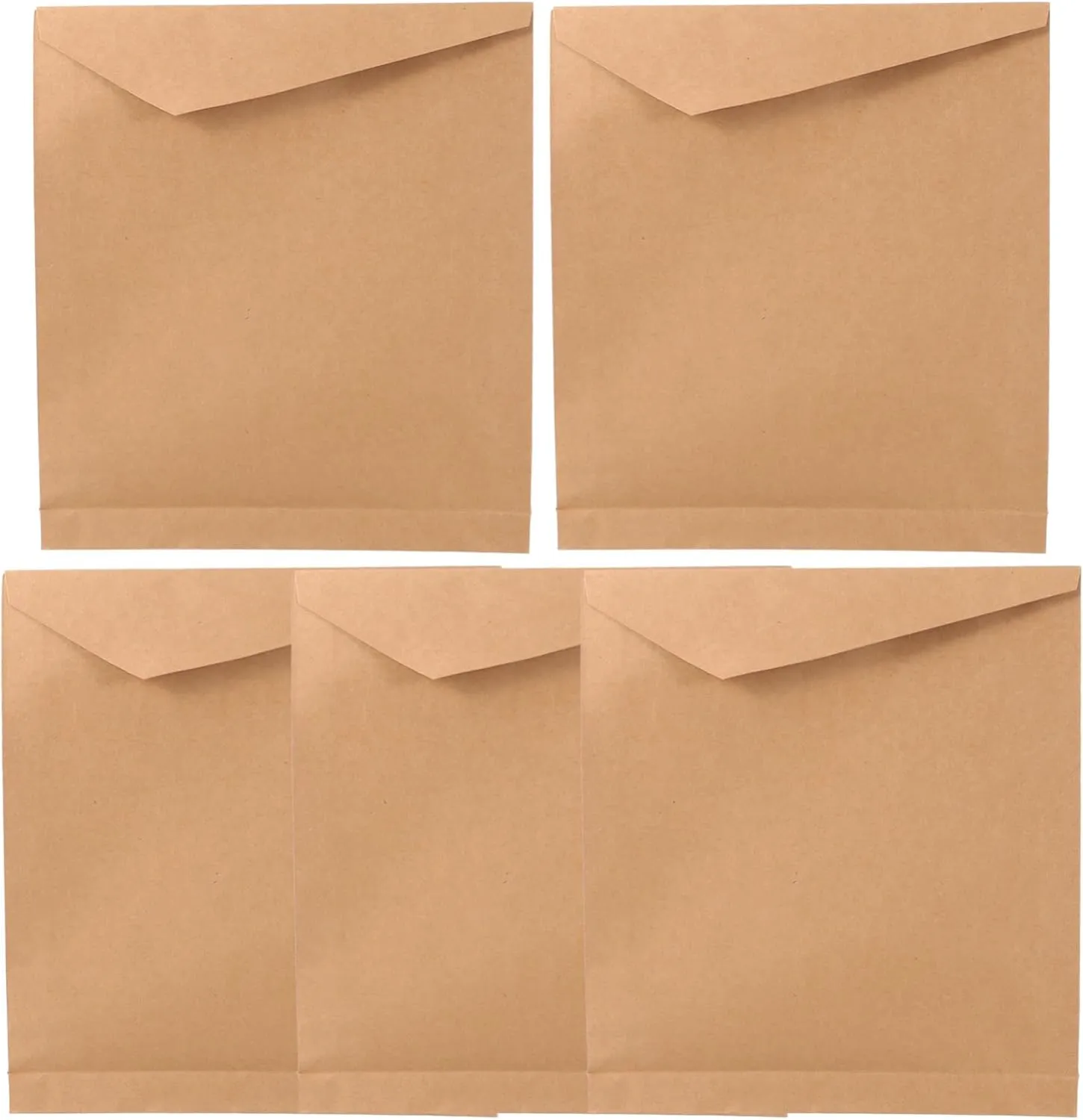 SOLUSTRE 15 Pcs Kraft Paper Bag Party Favor Bags Baggies Packaging Tote Plain Bags with Handles Duffle Cookie Bags Bag for Large Bag Tissue Paper for Bags Mailers Paper Bags Light Brown