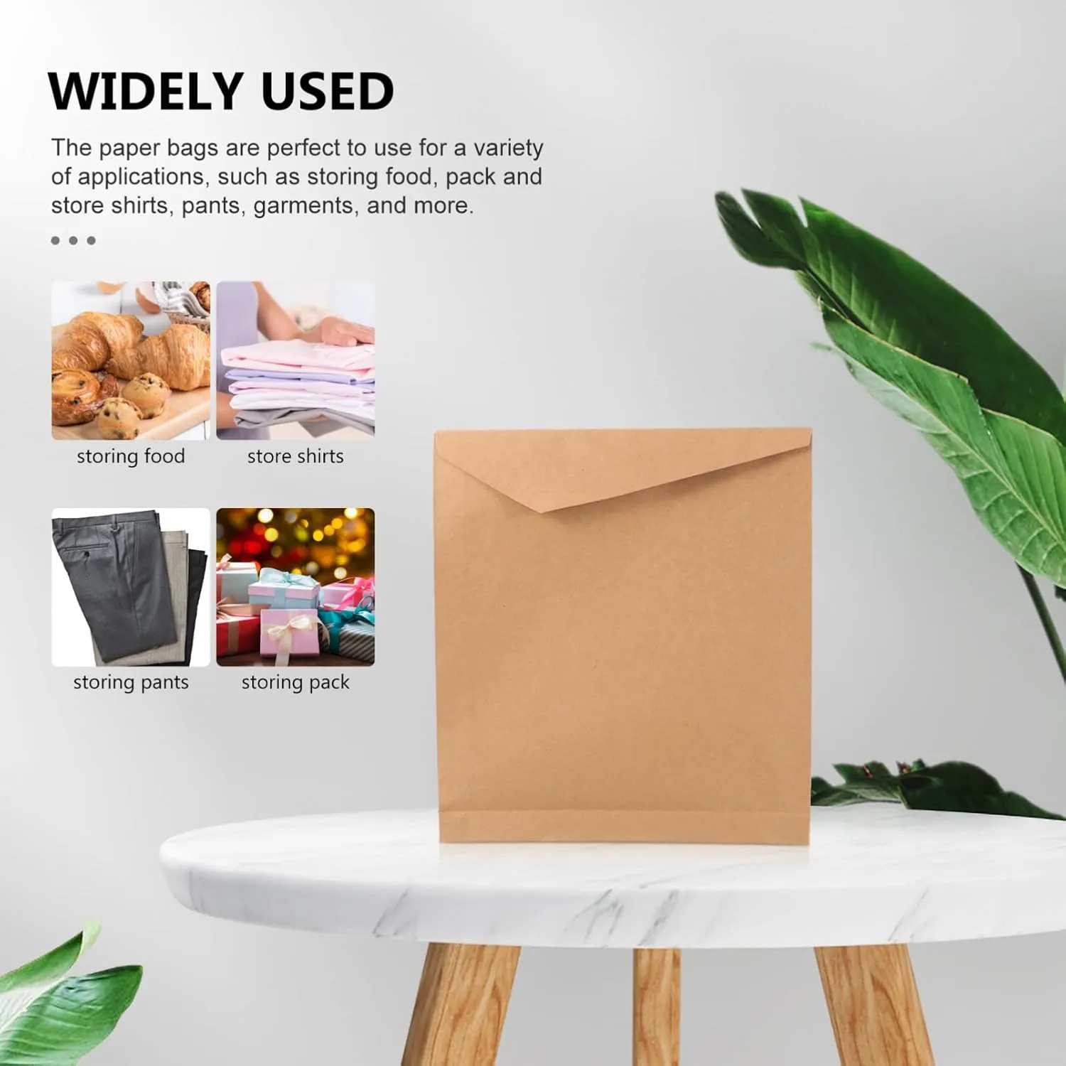 SOLUSTRE 15 Pcs Kraft Paper Bag Party Favor Bags Baggies Packaging Tote Plain Bags with Handles Duffle Cookie Bags Bag for Large Bag Tissue Paper for Bags Mailers Paper Bags Light Brown