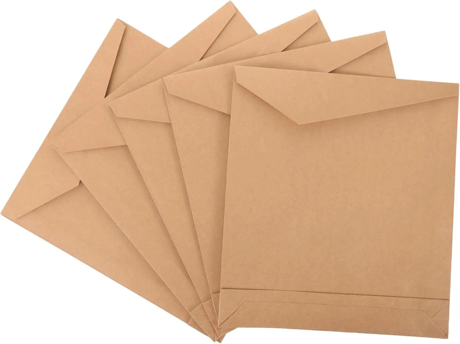 SOLUSTRE 15 Pcs Kraft Paper Bag Party Favor Bags Baggies Packaging Tote Plain Bags with Handles Duffle Cookie Bags Bag for Large Bag Tissue Paper for Bags Mailers Paper Bags Light Brown
