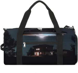 Spacecraft at Night Gym Bag for Men Women Water Resistant Duffle Bag Travel Lightweight Bag for Travel Sports