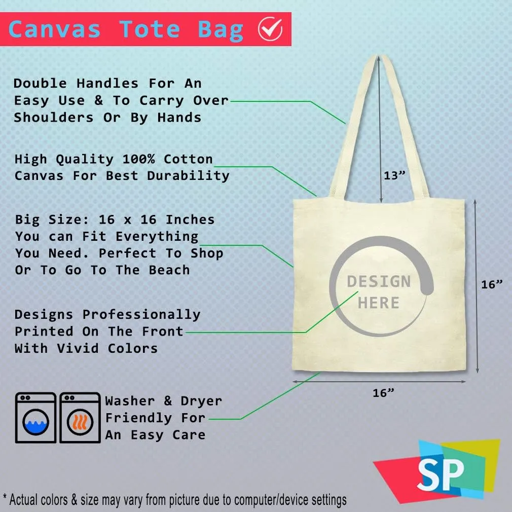 Speedy Pros Canvas Tote Bag for Women Could Give up Chocolate but Not I'M A Quitter Beach Bags for Women