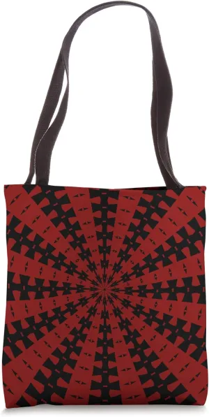 Starlight Beam With Dovetail Pattern Black Cut Out Tote Bag