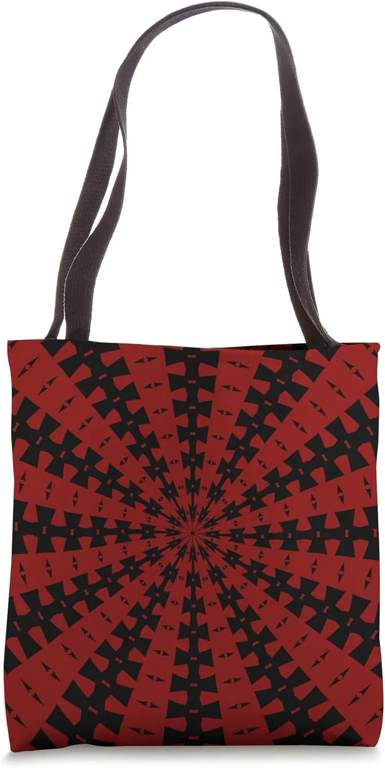 Starlight Beam With Dovetail Pattern Black Cut Out Tote Bag