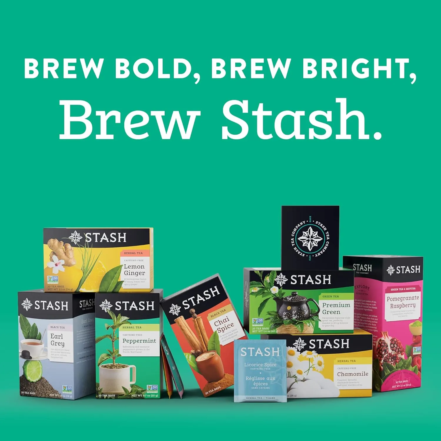 Stash Tea English Breakfast Black Tea, Box of 100 Tea Bags