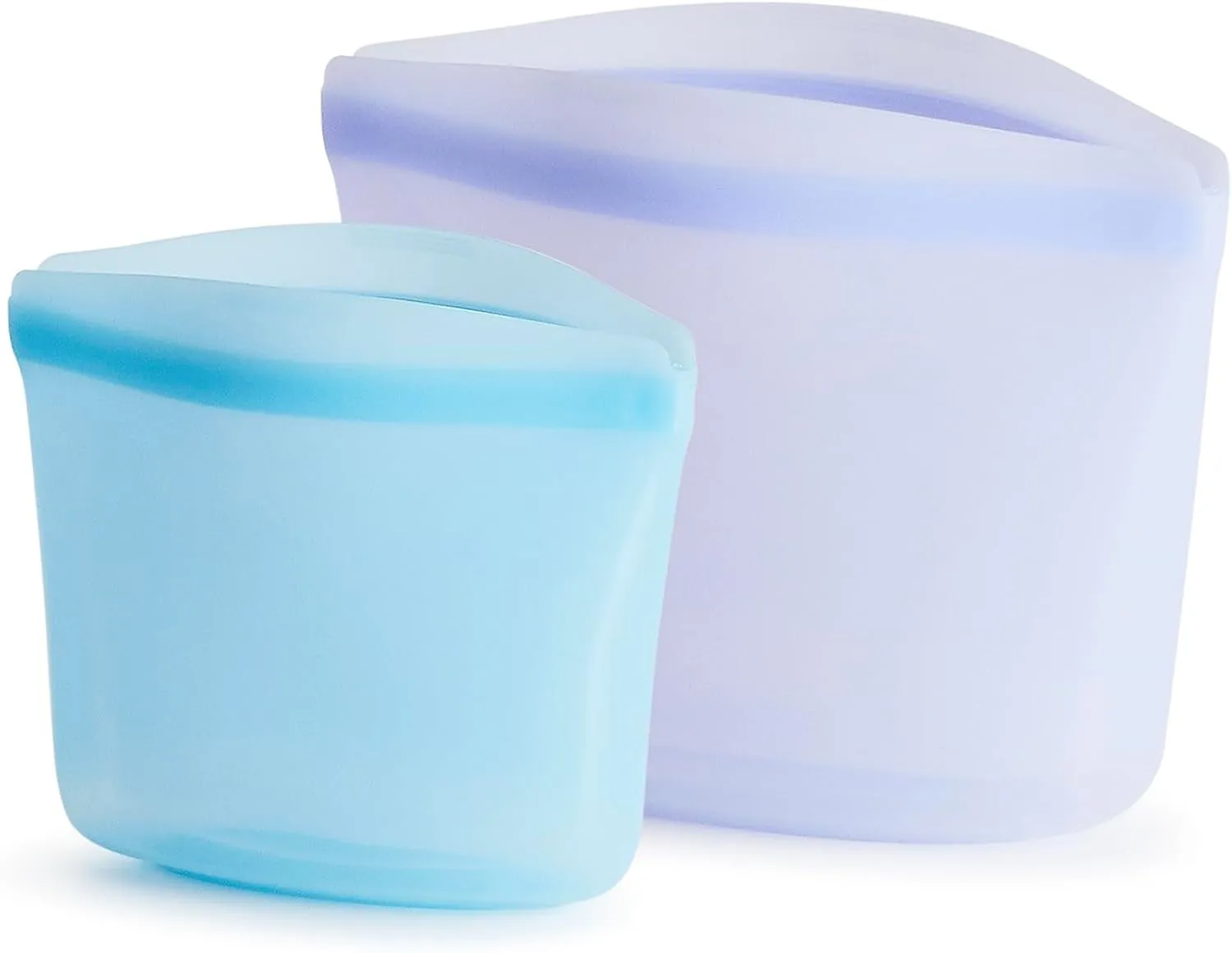 Stasher Premium Silicone Reusable Food Storage Bags, 2-Pack, Multi | Multi-Use Food Storage Bags, Lunch Bag, Travel Containers | BPA Free, Leak-free, Dishwasher-Safe, Eco-friendly