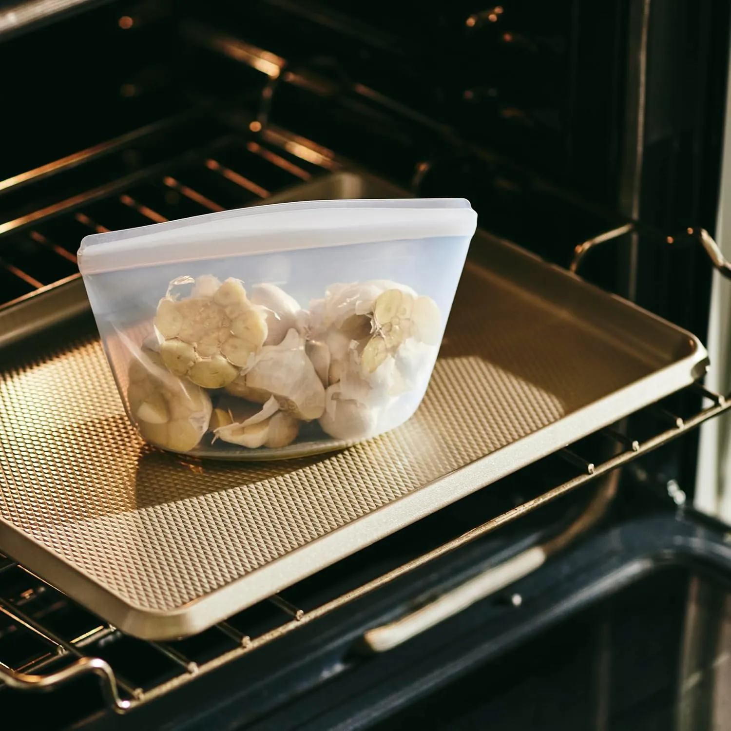Stasher Premium Silicone Reusable Food Storage Bags, 3-Pack, Clear | Multi-Use Food Storage Bags, Lunch Bag, Travel Containers | BPA Free, Leak-free, Dishwasher-Safe, Eco-friendly