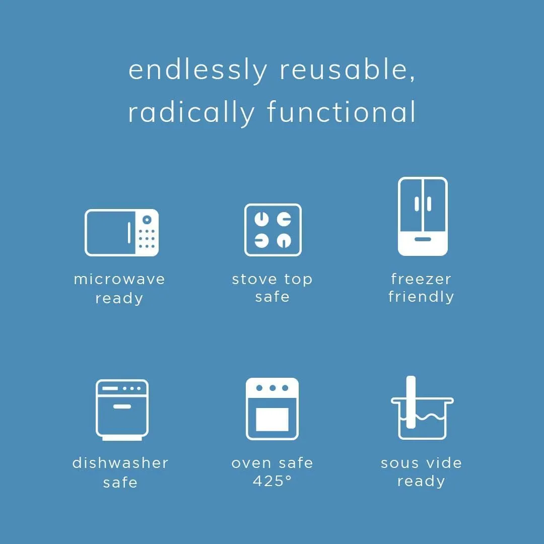 Stasher Premium Silicone Reusable Food Storage Stand-Up Bag Mega, Clear, Microwave, Sous Vide, Dishwasher, Oven and Freezer Safe, BPA Free, Leak-free, Eco-friendly, 104 Oz