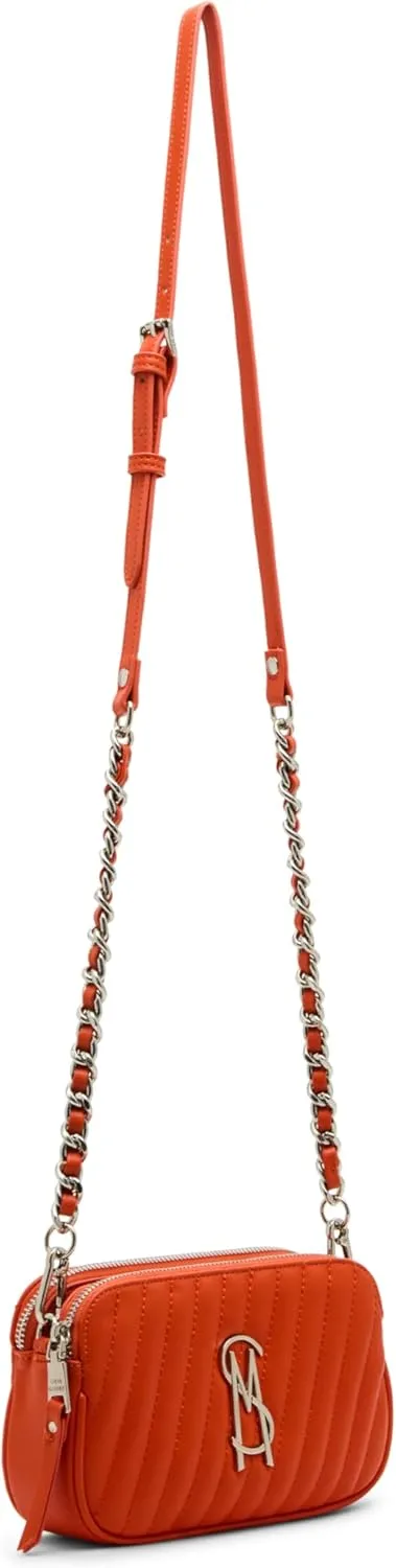 Steve Madden Daisy-h Diagonal Quilted Double Zip Crossbody