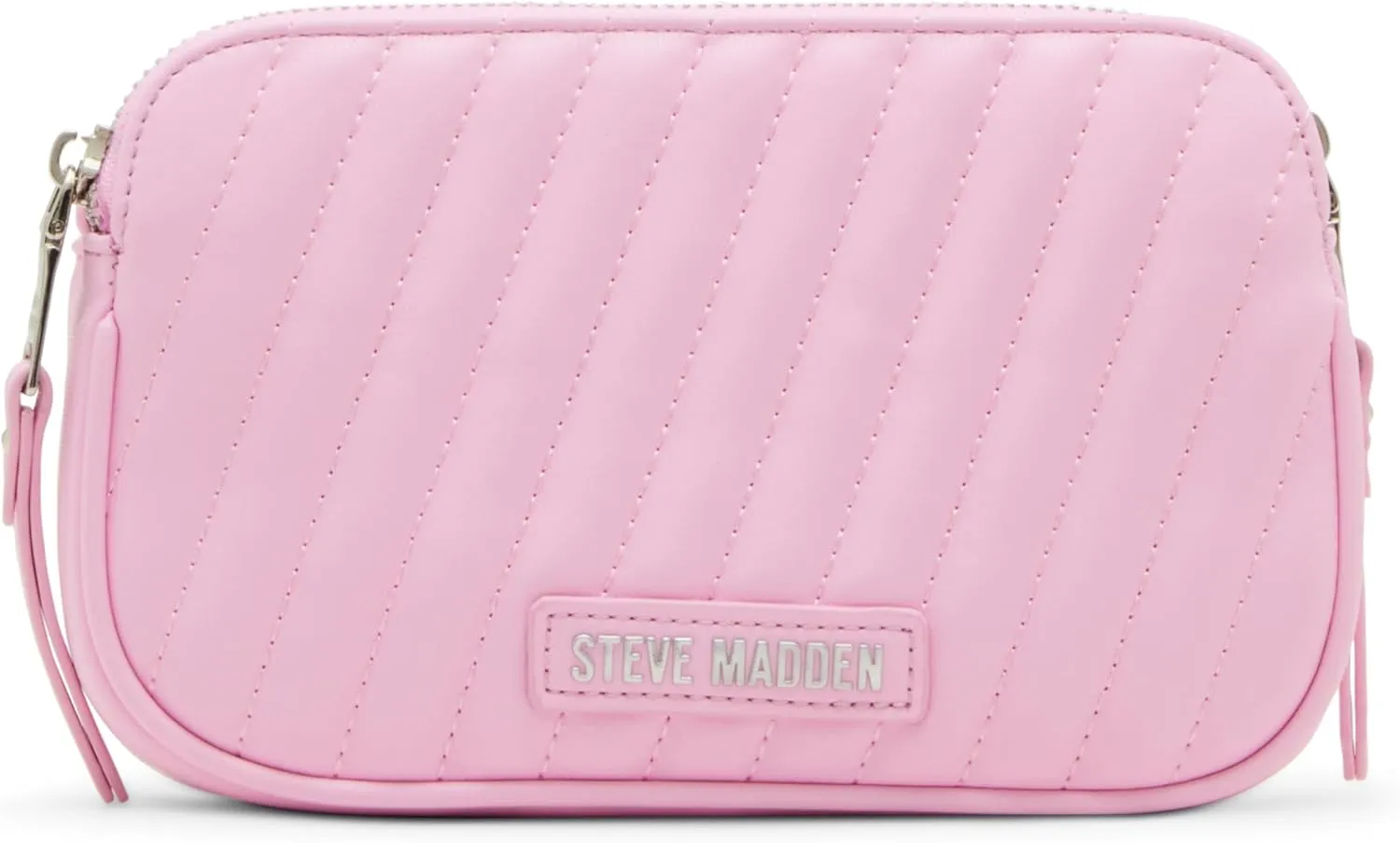 Steve Madden Daisy-h Diagonal Quilted Double Zip Crossbody