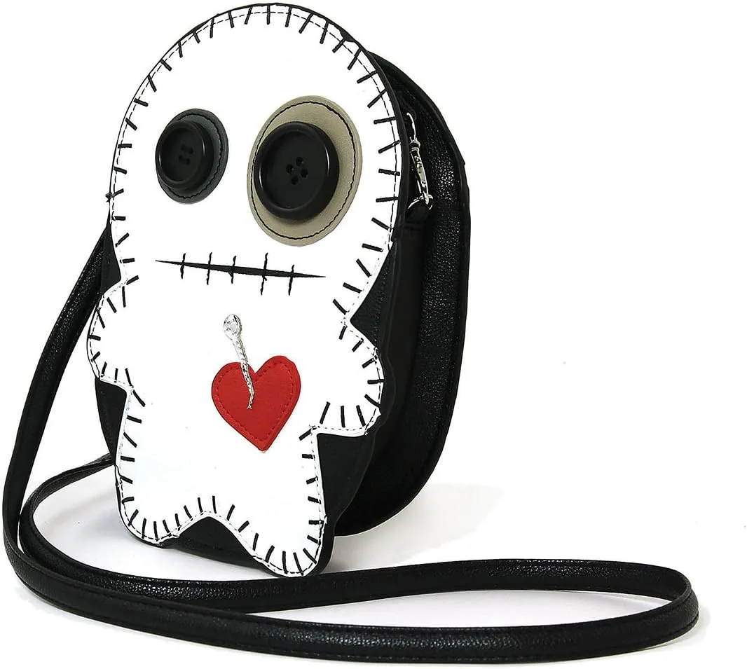 Stitched Voodoo Doll Shoulder Crossbody Bag