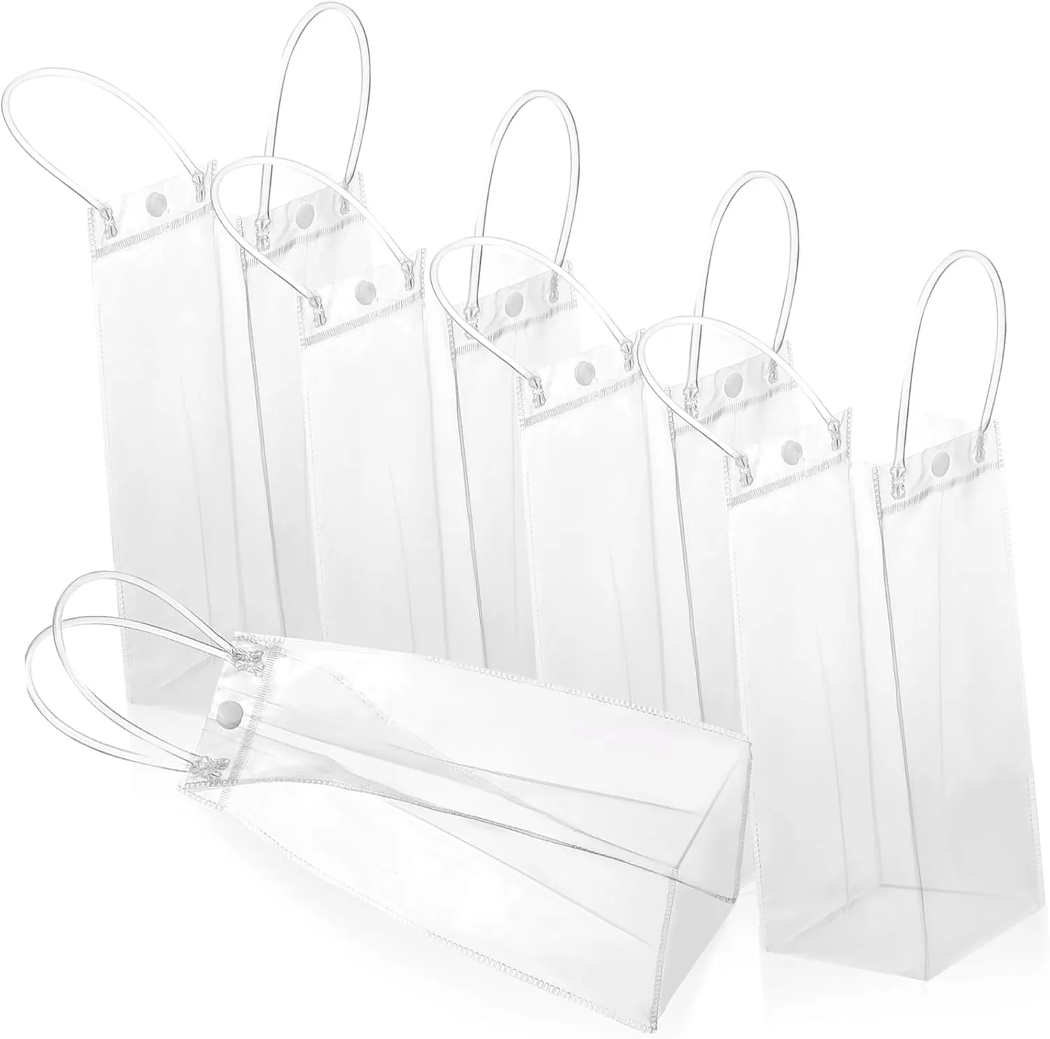 Sturdy Pvc Party Favors Bags Handles 15 Small Party Bags for Events Reusable Easy to Carry