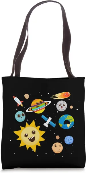 Sun And Planets Collide Cool Outer Space Adventure Costume Tote Bag