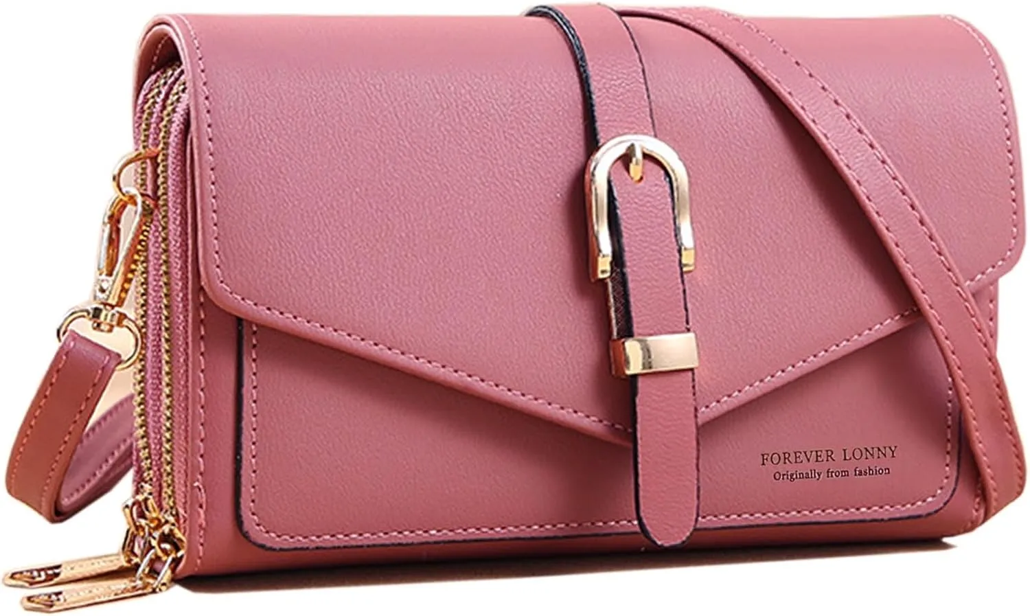 Sursee Small Crossbody Bag for Women PU Leather Shoulder Handbags Cute Wallet Purse with Credit Card Slots