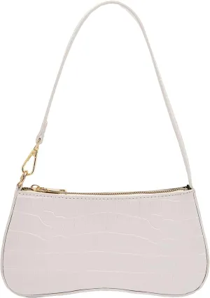 SweatyRocks Women's Small Crocodile Print Shoulder Bag Leather Clutch Purse Handbag with Zipper Closure