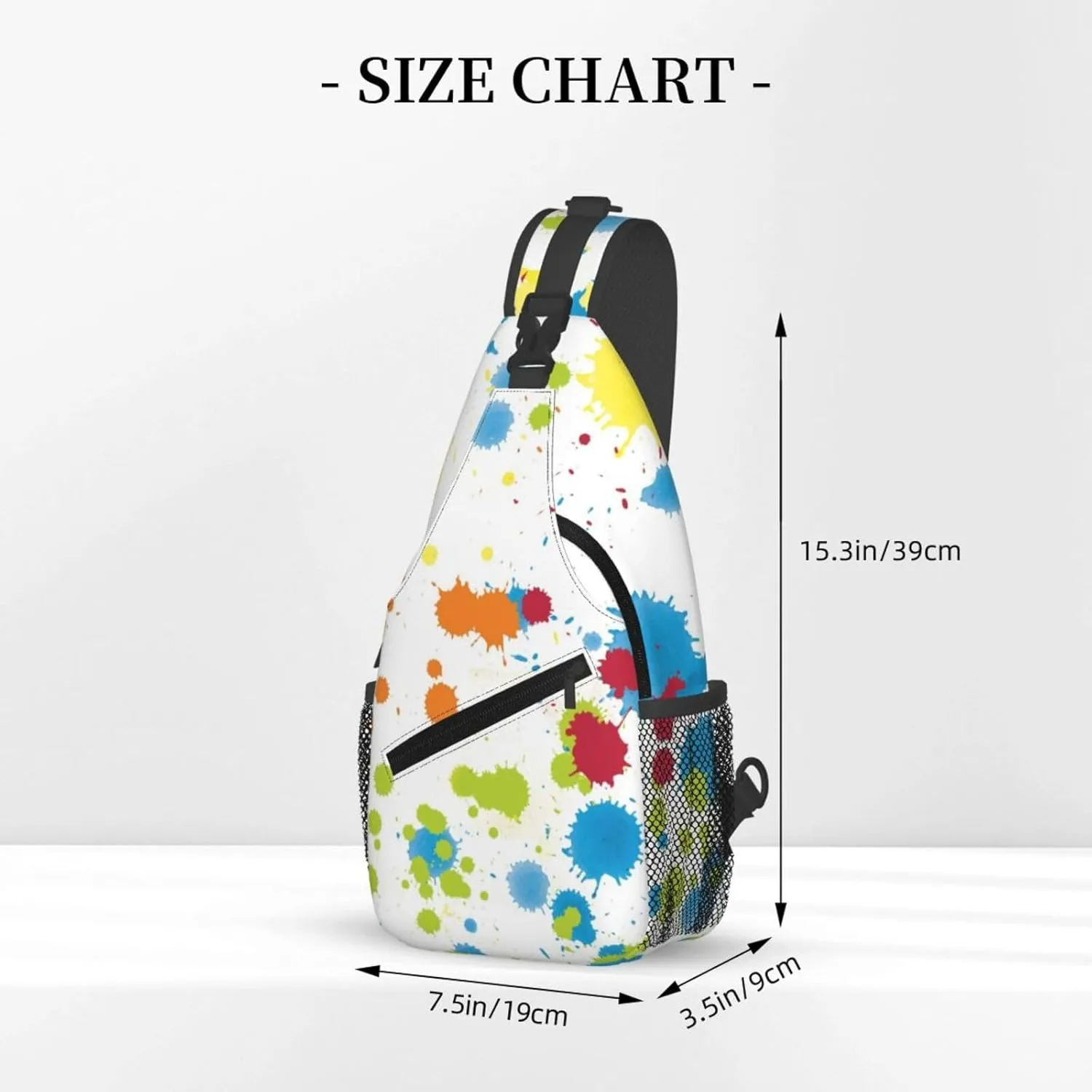 Tartan Plaid Scottish Green Cage Sling Bag Adjustable Crossbody Bag Casual Chest Bags Travel Shoulder Backpack