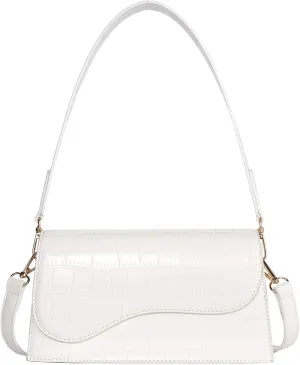 Telena Shoulder Bag for Women Vegan Leather Women's Shoulder Purses Handbags with 2 Removable Strap Crossbody Bag Purses