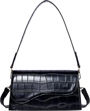 Telena Shoulder Bag for Women Vegan Leather Women's Shoulder Purses Handbags with 2 Removable Strap Crossbody Bag Purses