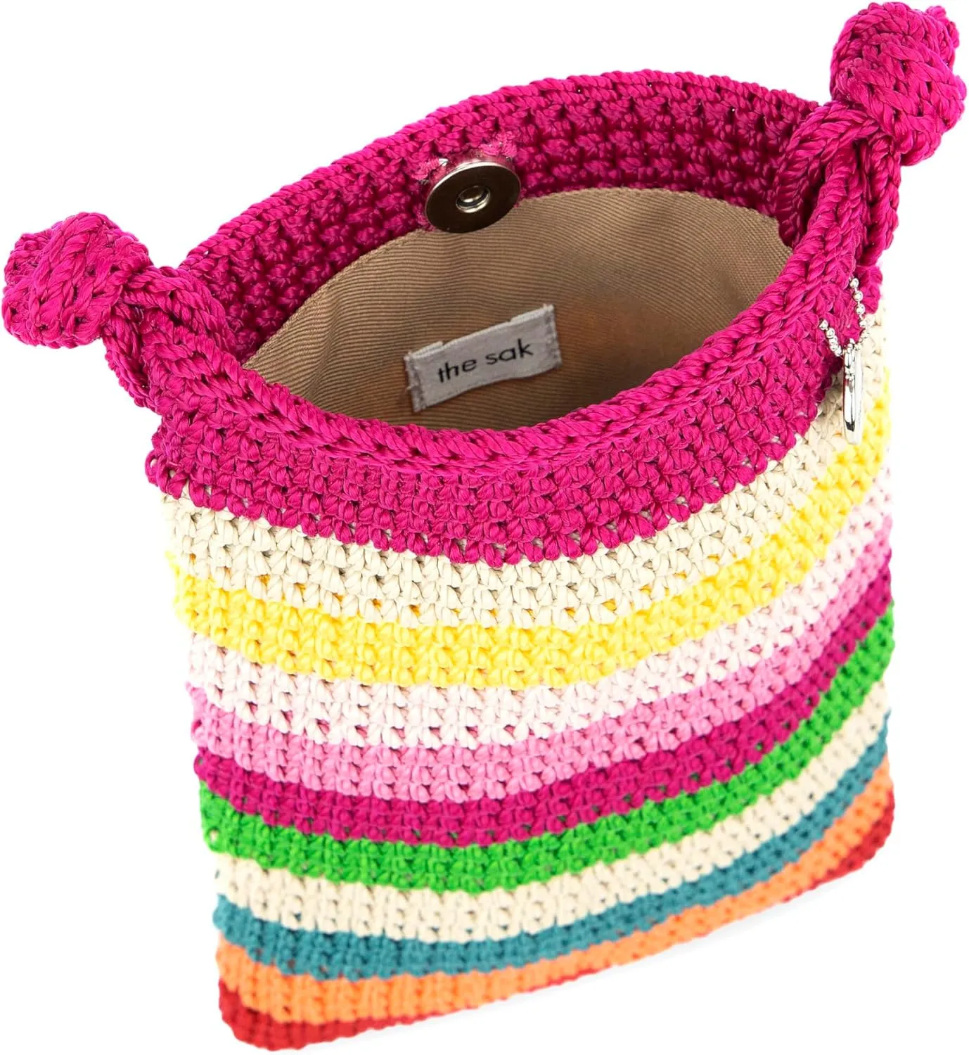 The Sak Josie Mini Crossbody in Crochet with Adjustable Strap