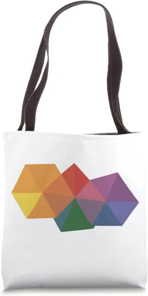 Three Overlapping Polygons Geometric Shapes Tote Bag