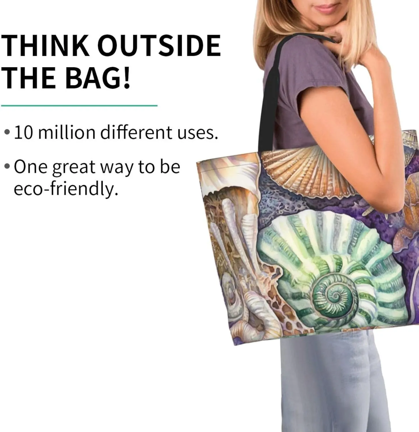 tigar tie dye print Reusable Shoulder Bags Large Casual Tote Bag Shopping Grocery grocery bag