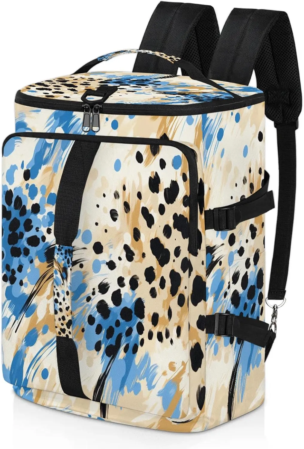 Tiger Animal Skin Gym Bags for Men Women Sports Backpack with Shoe Compartment 3-in-1 Tactical Duffle Bag for Overnight Weekender Travel