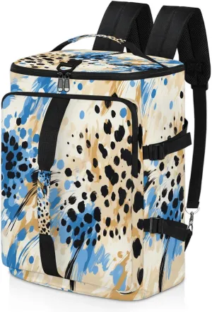 Tiger Animal Skin Gym Bags for Men Women Sports Backpack with Shoe Compartment 3-in-1 Tactical Duffle Bag for Overnight Weekender Travel