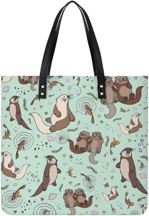 TigerPrint Fashionable All Printed Leather Handbag Unisex