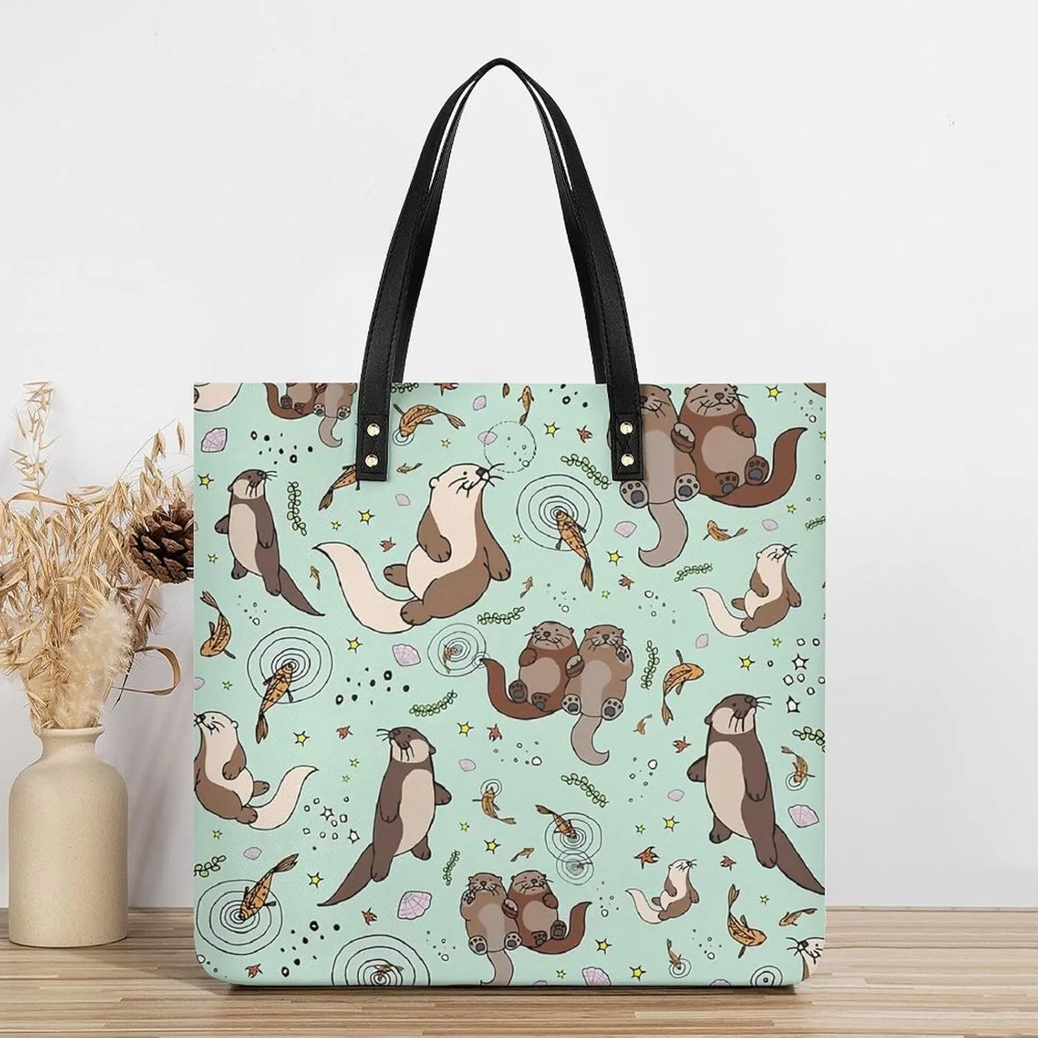 TigerPrint Fashionable All Printed Leather Handbag Unisex