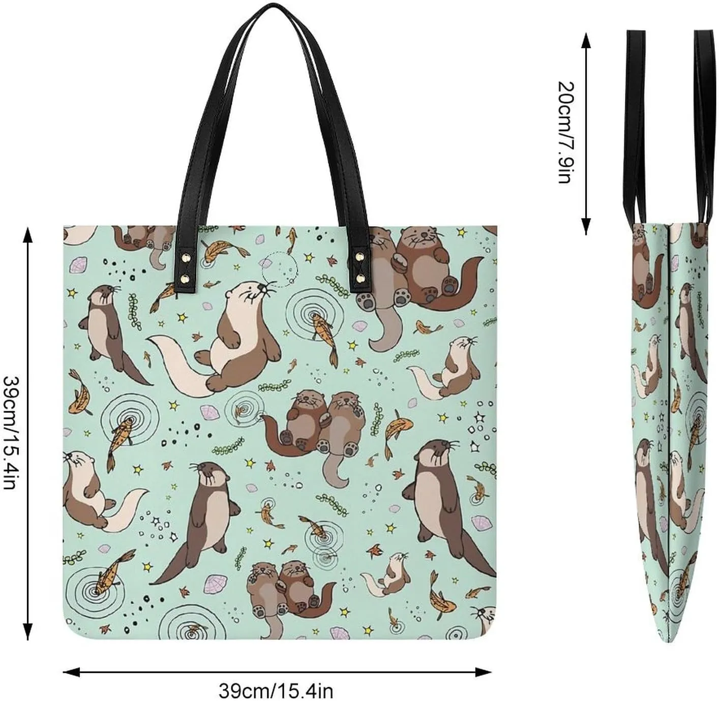 TigerPrint Fashionable All Printed Leather Handbag Unisex