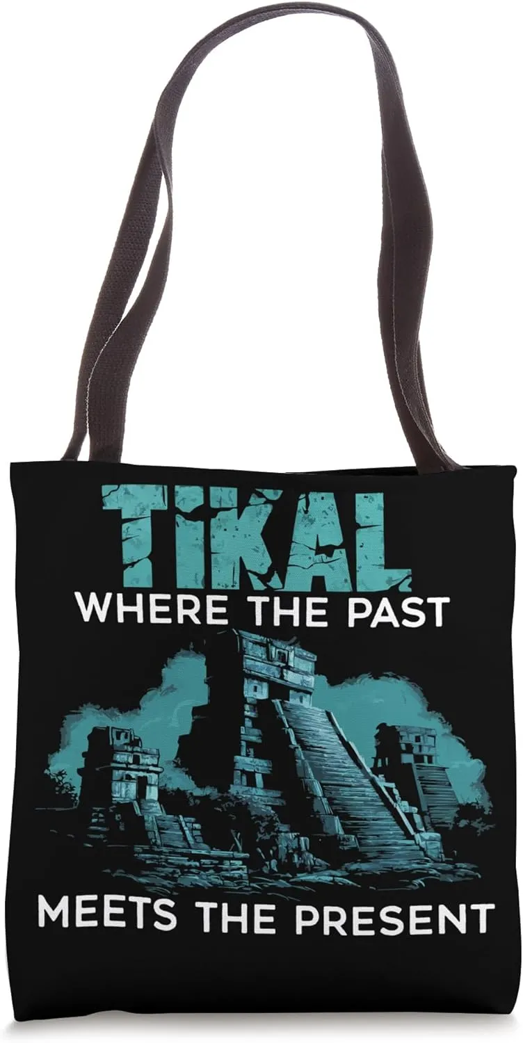 Tikal Ancient Maya Civilization Mayan Pyramid Guatemala Tote Bag