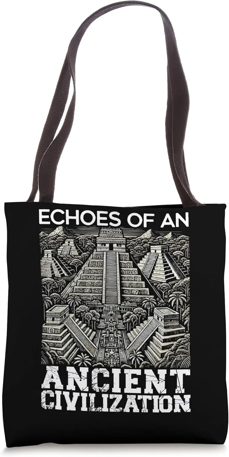 Tikal Ancient Maya Civilization Mayan Pyramid Guatemala Tote Bag