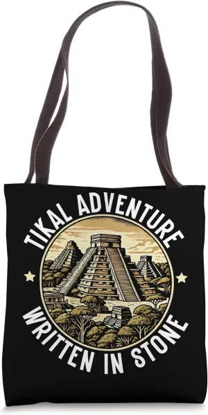 Tikal Ancient Maya Civilization Mayan Pyramid Guatemala Tote Bag
