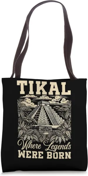 Tikal Ancient Maya Civilization Mayan Pyramid Guatemala Tote Bag