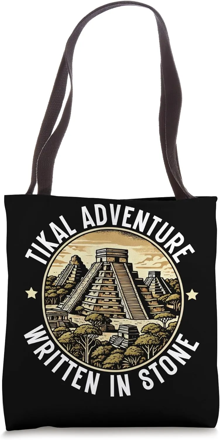 Tikal Ancient Maya Civilization Mayan Pyramid Guatemala Tote Bag