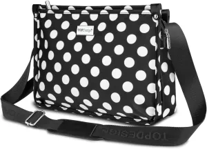 TOPDesign Lightweight Women Crossbody Bag, Shoulder Purse with Multiple Pockets, Triple Zip Handbag with Shoulder Strap